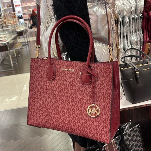 MICHAEL KORS MERCER LARGE SATCHEL 
MULBERRY MULTI - Picture 13 of 16